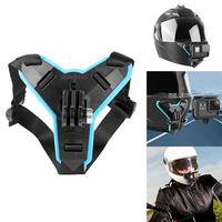 Kask motocyklowy podbródek uchwyt z podstawką dla GoPro Hero 5/6/7 Action sport Camera całą twarz uchwyt motocykl akcesoria do aparatu 5